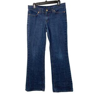 Tory Burch Womens Bootcut Jeans Size 28 Blue Classic GUC 7537 Stretch Mid Rise